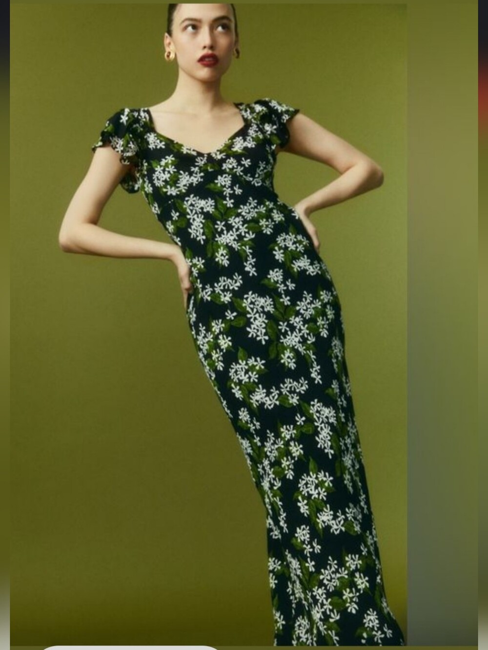 Reformation Lisola Maxi Dress In Aroma Print
